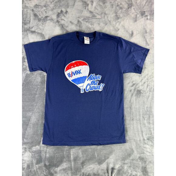 Vintage RE/MAX Balloon Graphic T-Shirt Above the Crowd Medium Fruit of the Loom - Picture 1 of 8